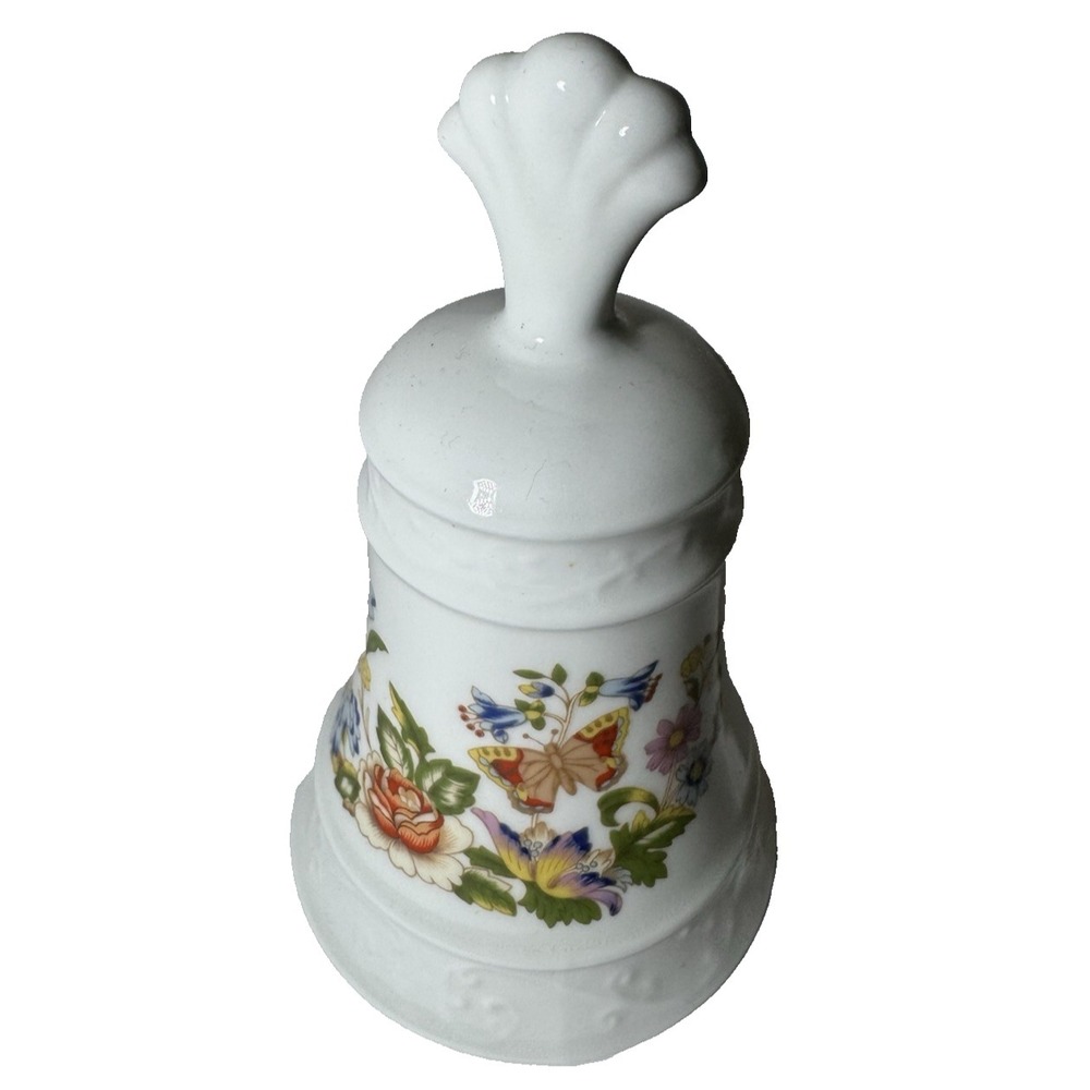 Danbury Mint Aynsley England Fine Bone China Bell Cottage Garden Butterfly